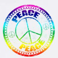 Peace Retro Tie Dyed Logo 11oz C Handle Ceramic Mug