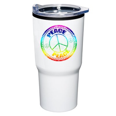 Peace Retro Tie Dyed Logo Tumbler