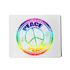 Peace Retro Tie Dyed Logo Mousepad