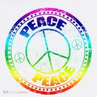 Peace Retro Tie Dyed Logo Premium T-Shirt