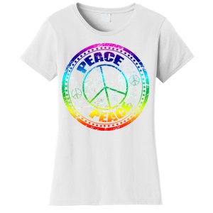 Peace Retro Tie Dyed Logo Women's T-Shirt