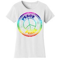 Peace Retro Tie Dyed Logo Women's T-Shirt