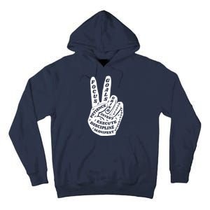 Peace Sign Inspirational Quote Tall Hoodie