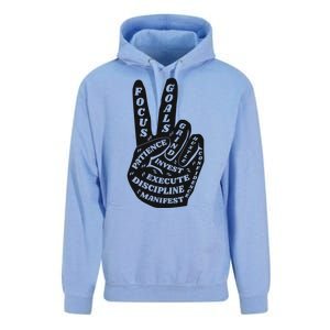 Peace Sign Inspirational Quote Unisex Surf Hoodie