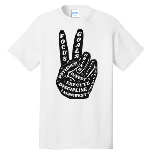 Peace Sign Inspirational Quote Tall T-Shirt