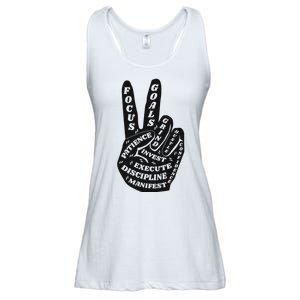 Peace Sign Inspirational Quote Ladies Essential Flowy Tank