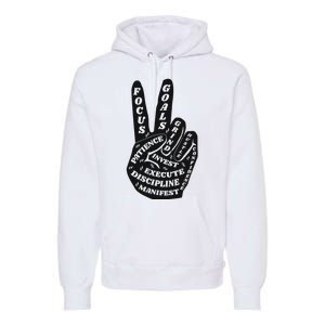 Peace Sign Inspirational Quote Premium Hoodie