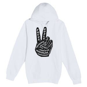 Peace Sign Inspirational Quote Premium Pullover Hoodie