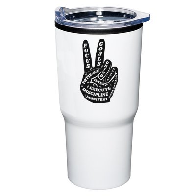 Peace Sign Inspirational Quote Tumbler
