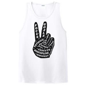 Peace Sign Inspirational Quote PosiCharge Competitor Tank