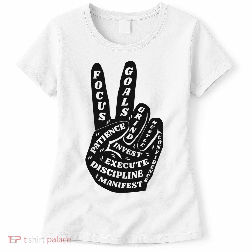 Peace Sign Inspirational Quote Womens T-Shirt