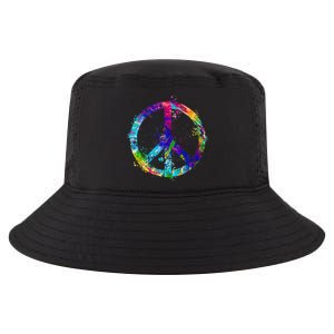 Peace Sign Paint Splatter Cool Comfort Performance Bucket Hat