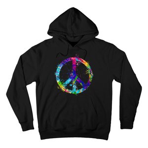 Peace Sign Paint Splatter Hoodie