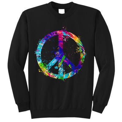 Peace Sign Paint Splatter Sweatshirt