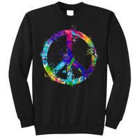 Peace Sign Paint Splatter Sweatshirt