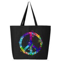 Peace Sign Paint Splatter 25L Jumbo Tote