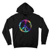 Peace Sign Paint Splatter Tall Hoodie