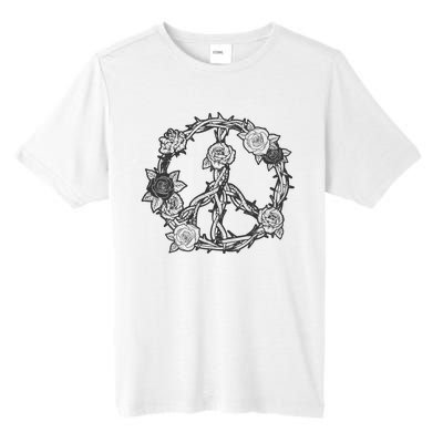 Peace Symbol Roses And Thorns Tall Fusion ChromaSoft Performance T-Shirt