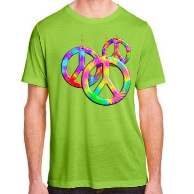 Peace Symbols Psychedelic Necklace Adult ChromaSoft Performance T-Shirt