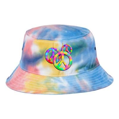 Peace Symbols Psychedelic Necklace Tie Dye Newport Bucket Hat