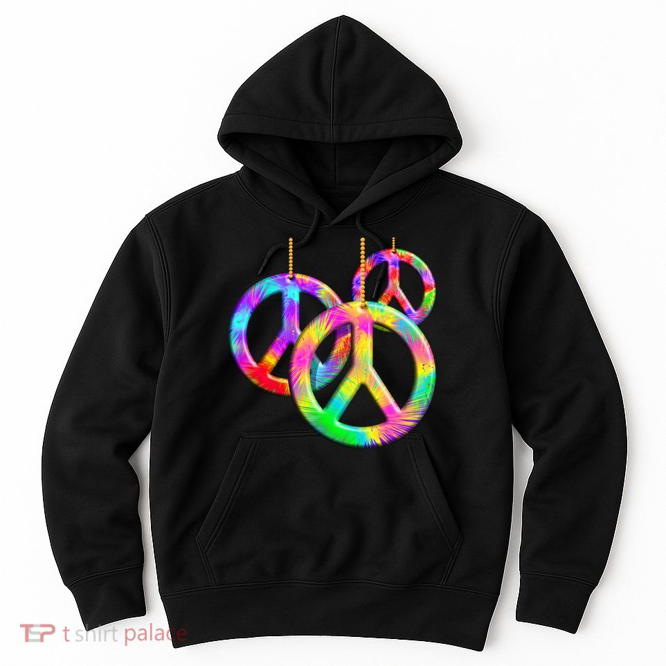 Peace Symbols Psychedelic Necklace Hoodie