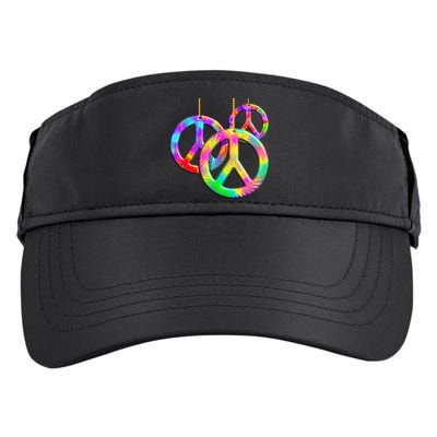Peace Symbols Psychedelic Necklace Adult Drive Performance Visor