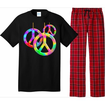 Peace Symbols Psychedelic Necklace Pajama Set