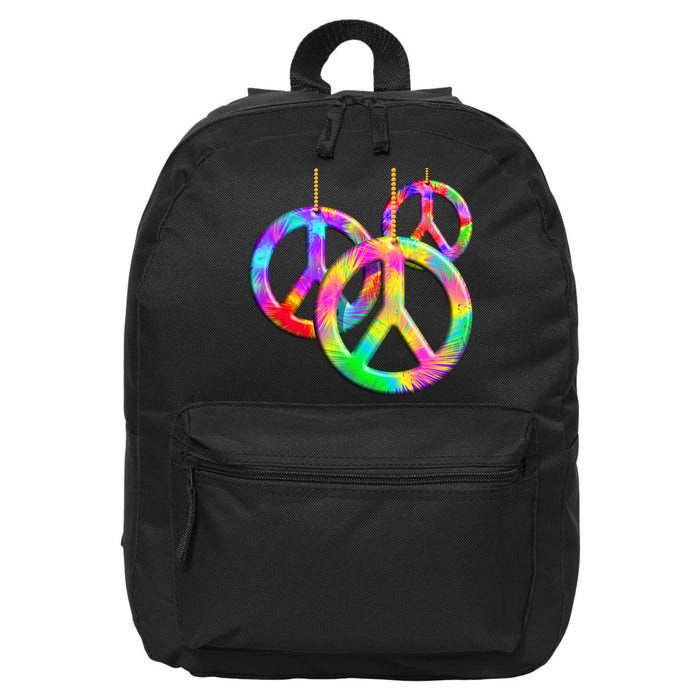 Peace Symbols Psychedelic Necklace 16 in Basic Backpack