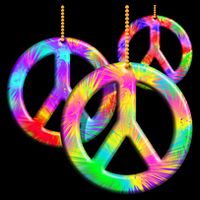Peace Symbols Psychedelic Necklace 16 in Basic Backpack