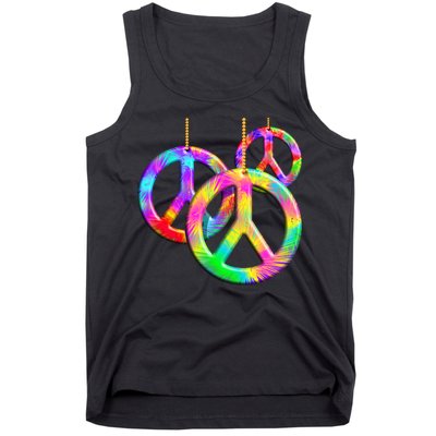 Peace Symbols Psychedelic Necklace Tank Top