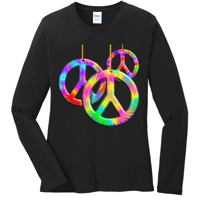 Peace Symbols Psychedelic Necklace Ladies Long Sleeve Shirt