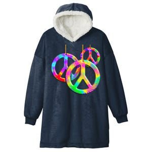 Peace Symbols Psychedelic Necklace Hooded Wearable Blanket