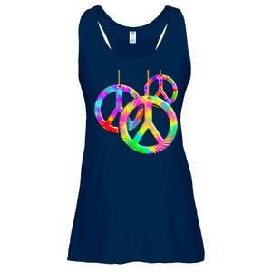 Peace Symbols Psychedelic Necklace Ladies Essential Flowy Tank