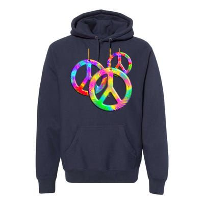 Peace Symbols Psychedelic Necklace Premium Hoodie