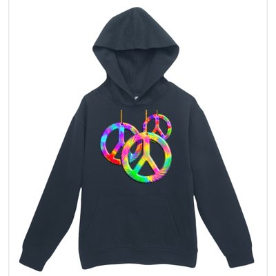 Peace Symbols Psychedelic Necklace Urban Pullover Hoodie