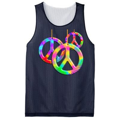 Peace Symbols Psychedelic Necklace Mesh Reversible Basketball Jersey Tank