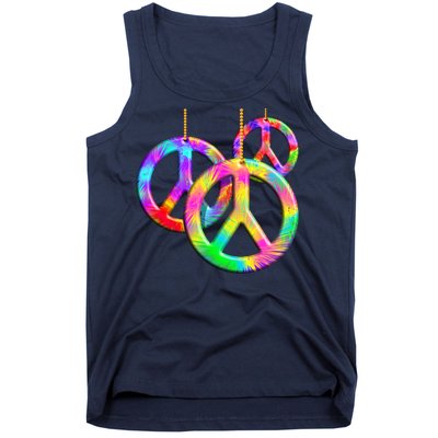 Peace Symbols Psychedelic Necklace Tank Top