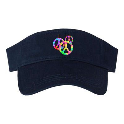 Peace Symbols Psychedelic Necklace Valucap Bio-Washed Visor