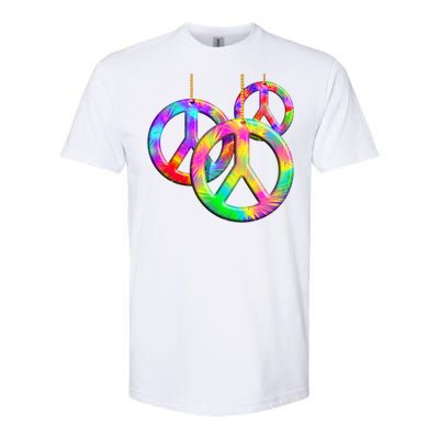 Peace Symbols Psychedelic Necklace Softstyle CVC T-Shirt