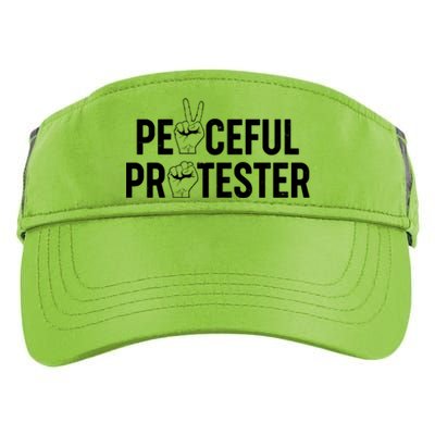 Peaceful Protester Peace Sign Protest Fist Adult Drive Performance Visor