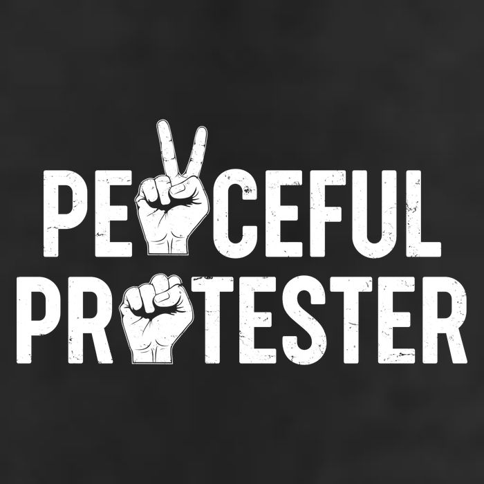 Peaceful Protester Peace Sign Protest Fist Garment-Dyed Heavyweight T-Shirt