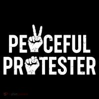 Peaceful Protester Peace Sign Protest Fist Tall Hoodie