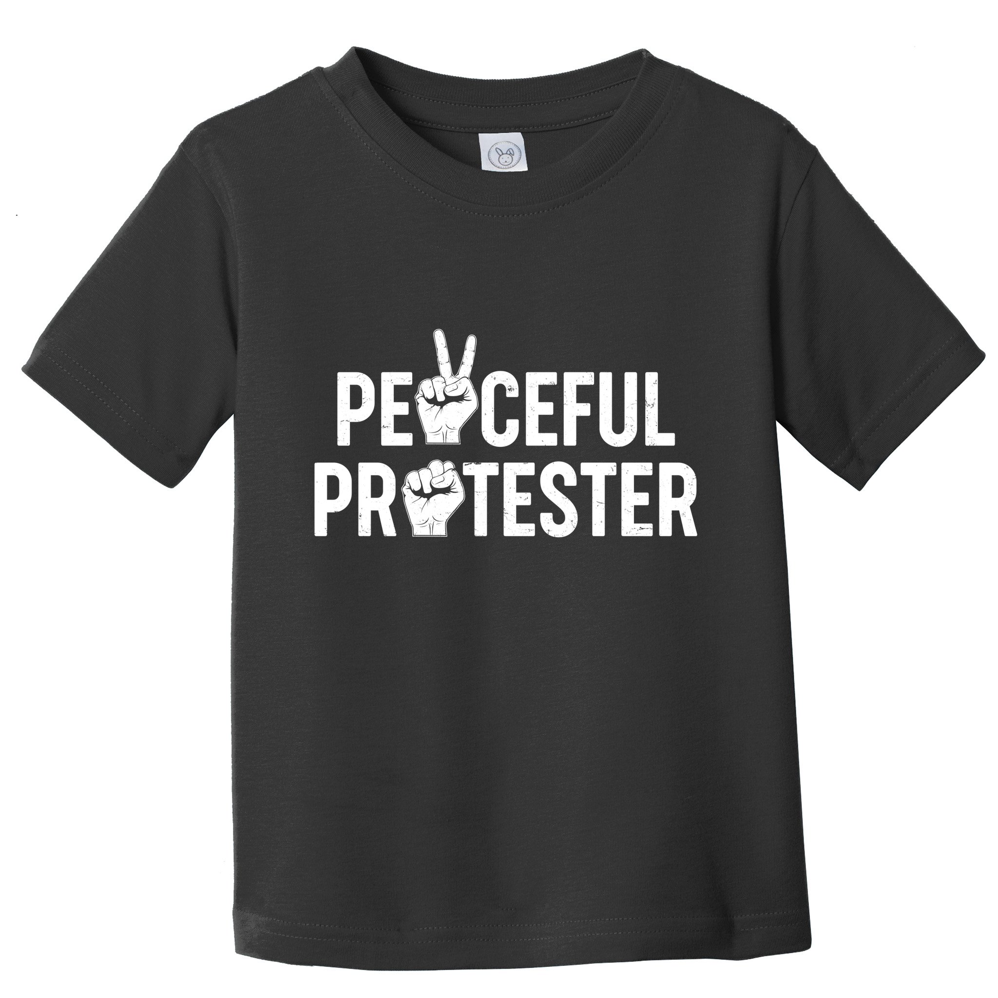 Peaceful Protester Peace Sign Protest Fist Toddler T-Shirt