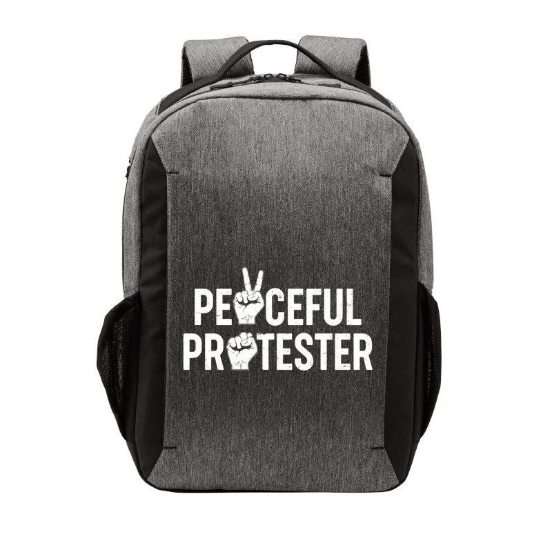 Peaceful Protester Peace Sign Protest Fist Vector Backpack