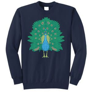 Peacock Bird Tall Sweatshirt