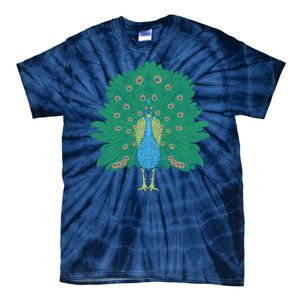 Peacock Bird Tie-Dye T-Shirt