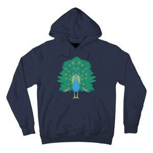 Peacock Bird Tall Hoodie