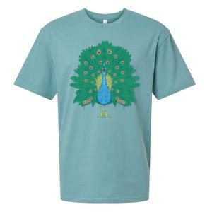 Peacock Bird Sueded Cloud Jersey T-Shirt