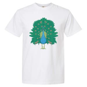 Peacock Bird Garment-Dyed Heavyweight T-Shirt