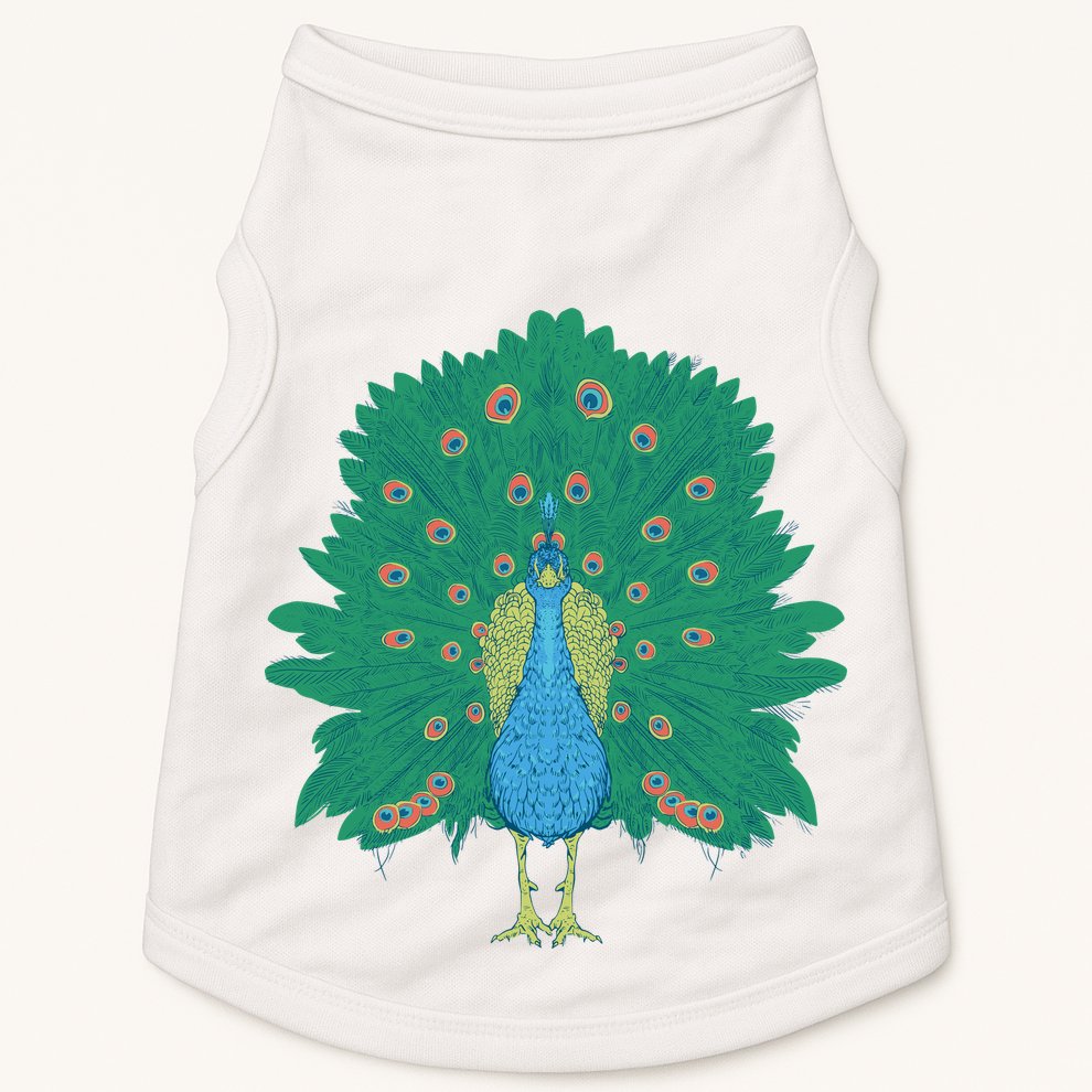 Peacock Bird Doggie Tank